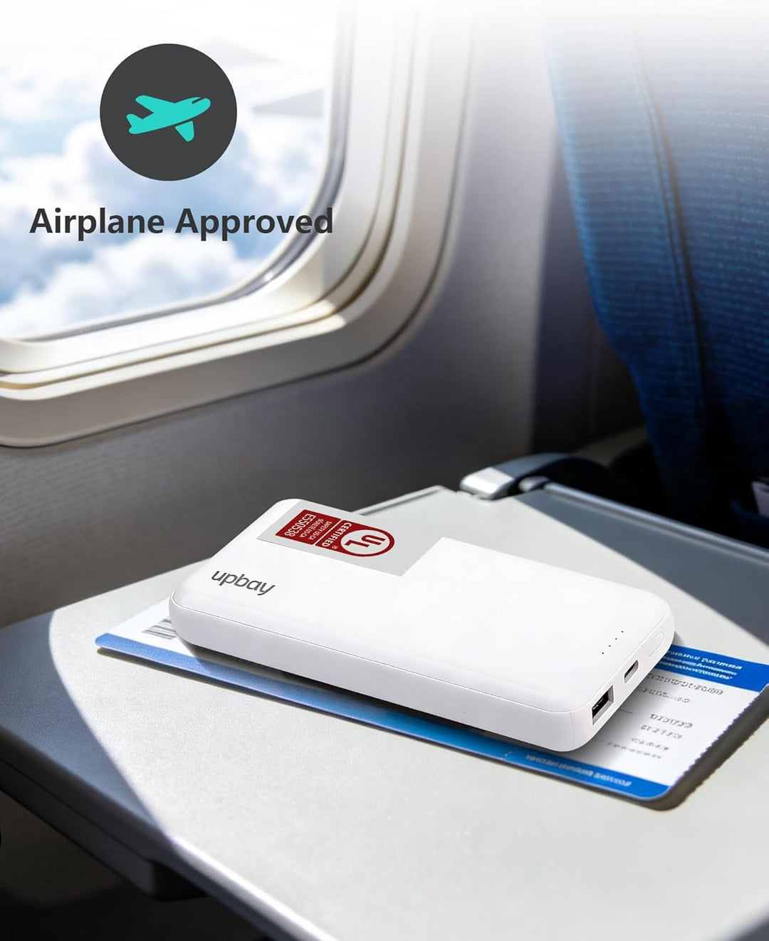 Miady [Listado UL] Paquete de 2 cargadores portátiles, 10000 mAh Sl...