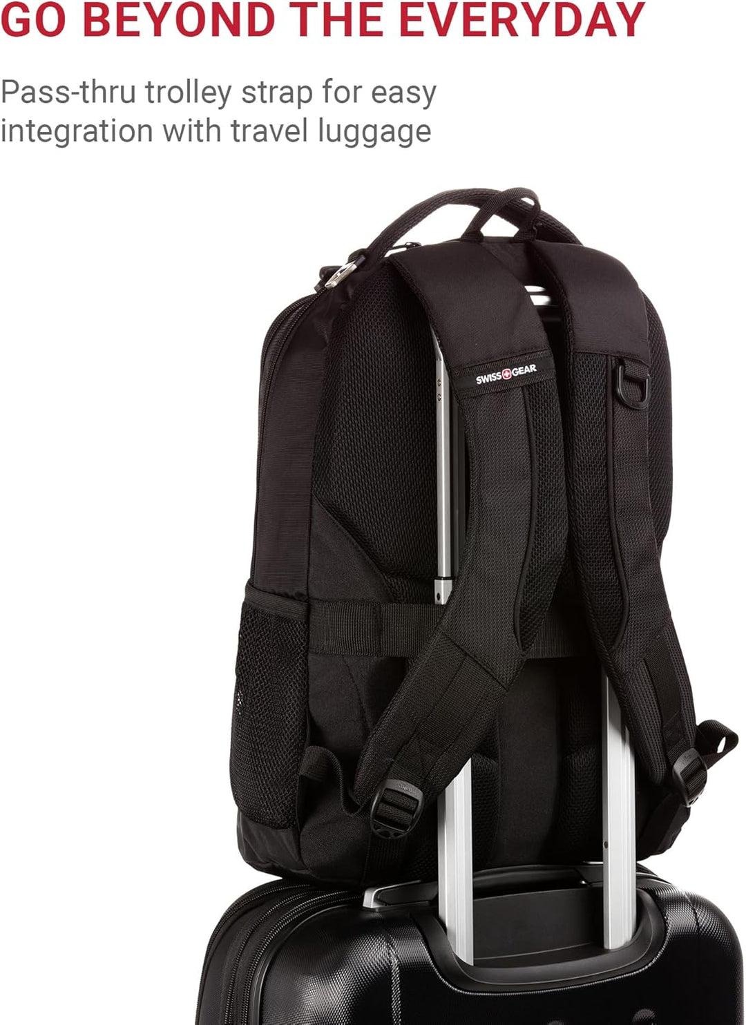 SwissGear - Mochila para laptop Cecil 5505, Negro -