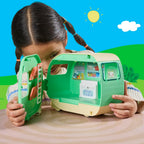 Peppa Pig Three Little Piggies Caravan Playset con 3 figuras