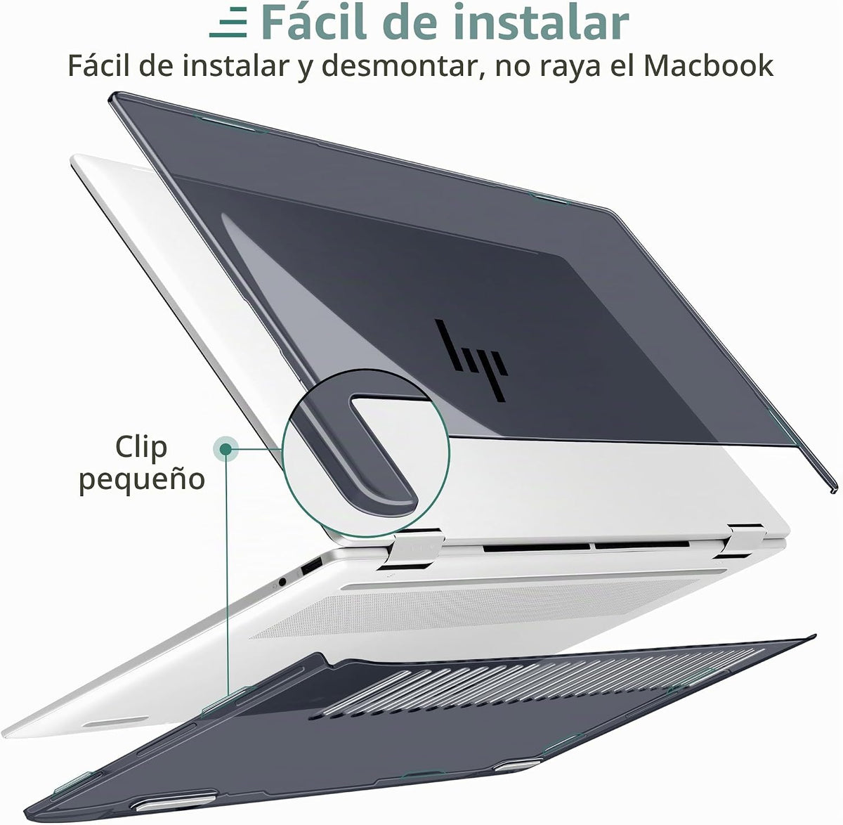 Loyrina Funda transparente para portátil HP Envy x360 2 en 1 de 16...