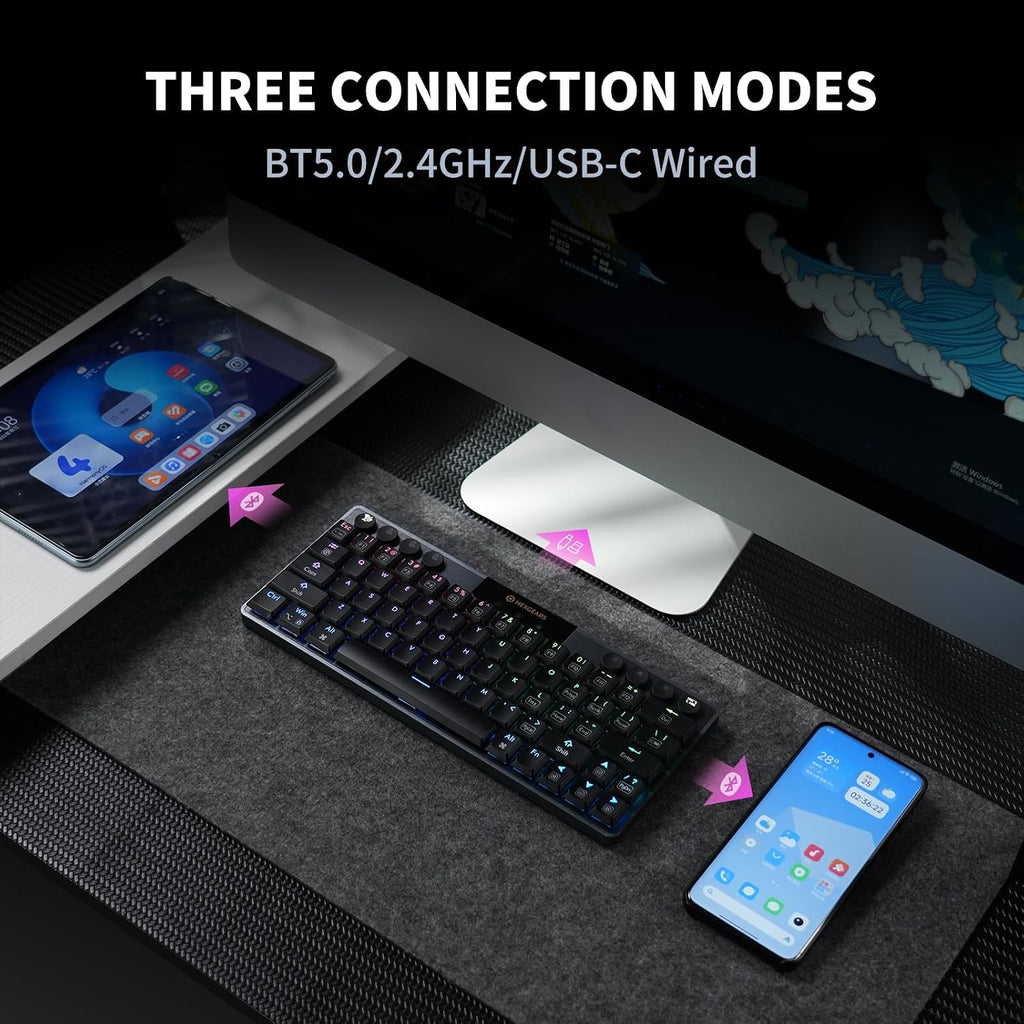 Hexgears A1 Teclado mecánico inalámbrico de perfil bajo - Lineal