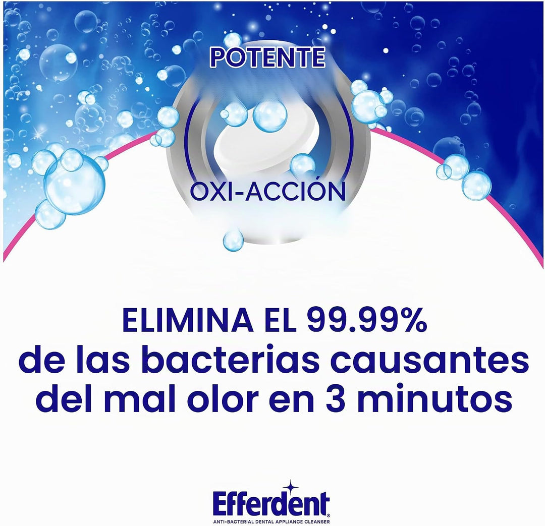 Efferdent Tabletas de limpieza de retenedores, tabletas limpiadoras...