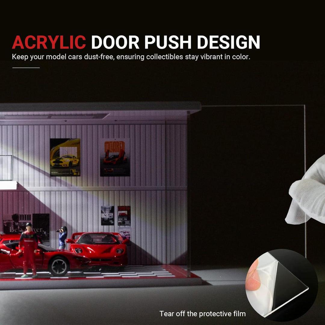 Vitrina de autos a escala 1/64 para exhibición y