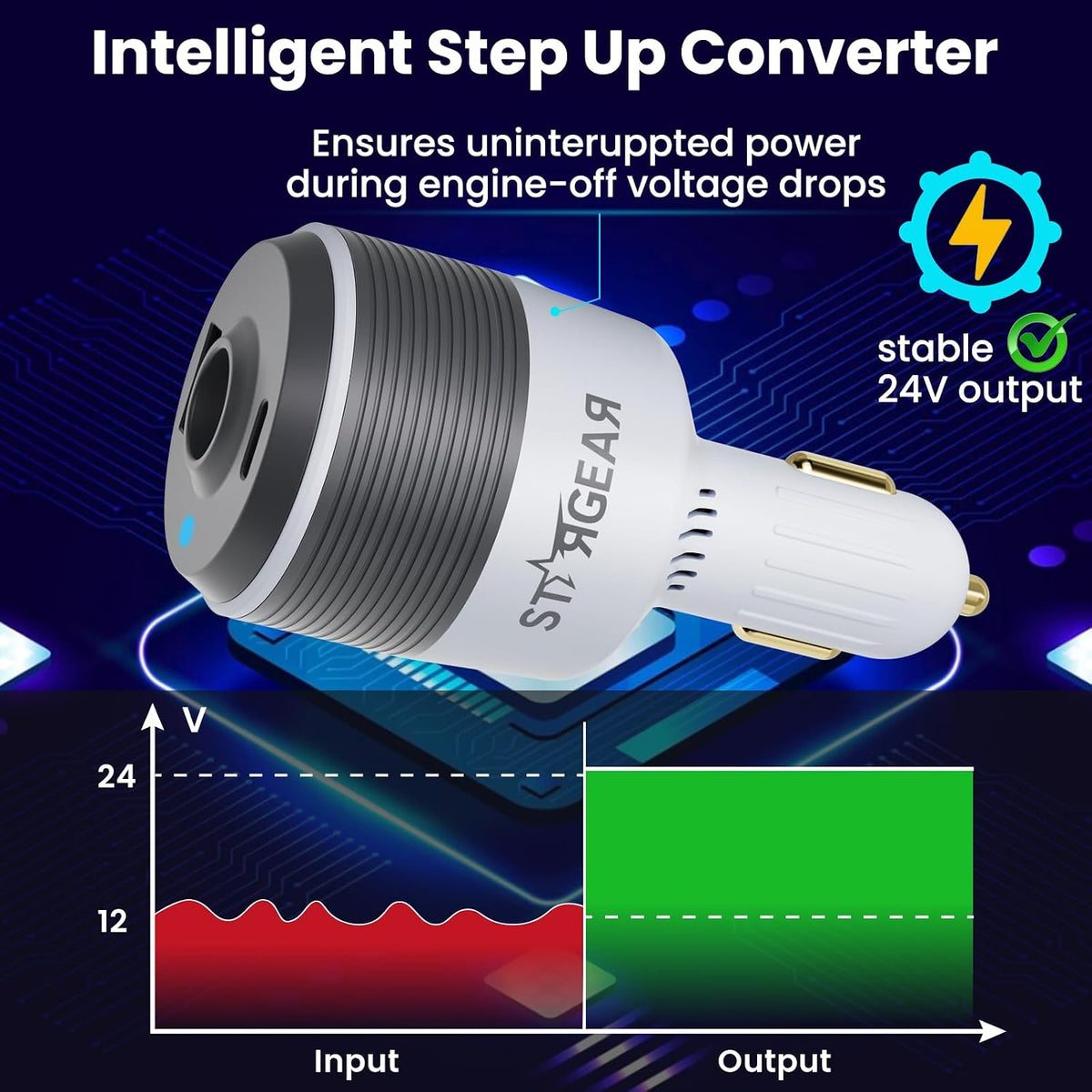 Adaptador de coche Starlink Mini 3 en 1 con cable de alimentación