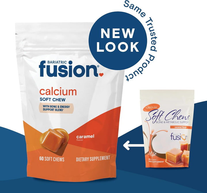 Bariatric Fusion Citrato de calcio con sabor a caramelo, 500 mg y v...