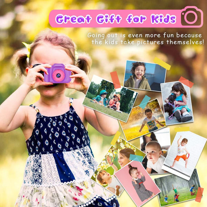 Seckton Cámara de selfie mejorada para niños, regalos de cumpleaños...