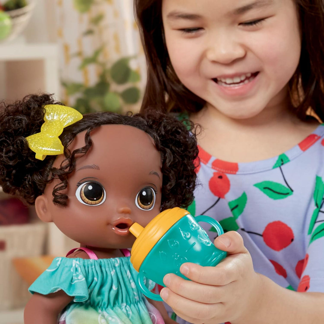 Baby Alive Muñeca Fruity Sips, Lima, Juguetes para niñas de 3 años,...
