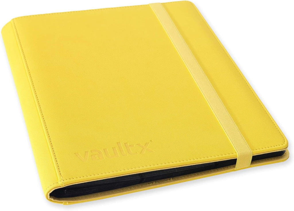 Vault X Carpeta de 9 bolsillos con correa de 360 tarjetas Exo-Tec (amarillo