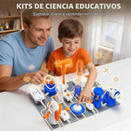 Kits de ciencia para niños con 66 piezas de circuito de bricolaje y más de