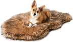 PupRug - Cama ortopédica para perros grandes con piel sintética suave y
