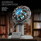 Juego de bloques de construcción de Arc Reactor, un modelo de juguete a prueba de que Tony tiene un corazón, un regalo para adultos y niños