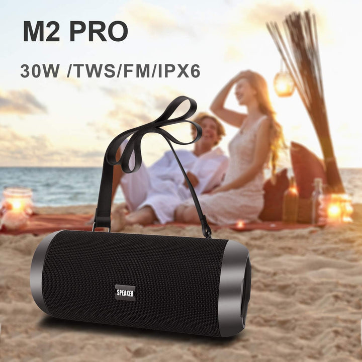 Altavoces Bluetooth, altavoz portátil de 30 W, sonido estéreo fuert...