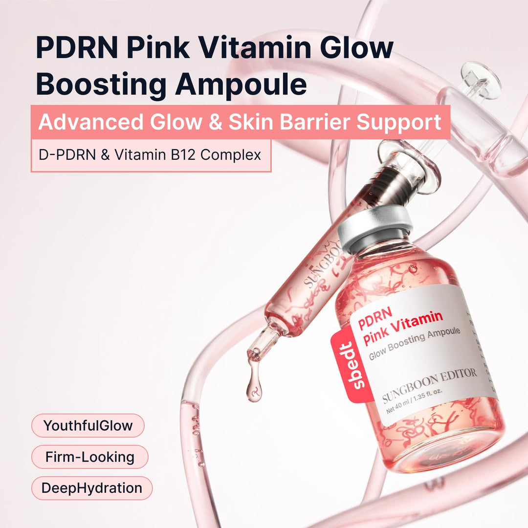 SUNGBOON EDITOR Glow - Ampolla PDRN intensiva, péptidos de cobre y...