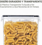 PANTRYSTAR - Recipientes grandes de almacenamiento de alimentos con tapas herméticas de 6.5 litros/5.9 cuartos de galón, para harina, azúcar, suministro para hornear y almacenamiento de alimentos