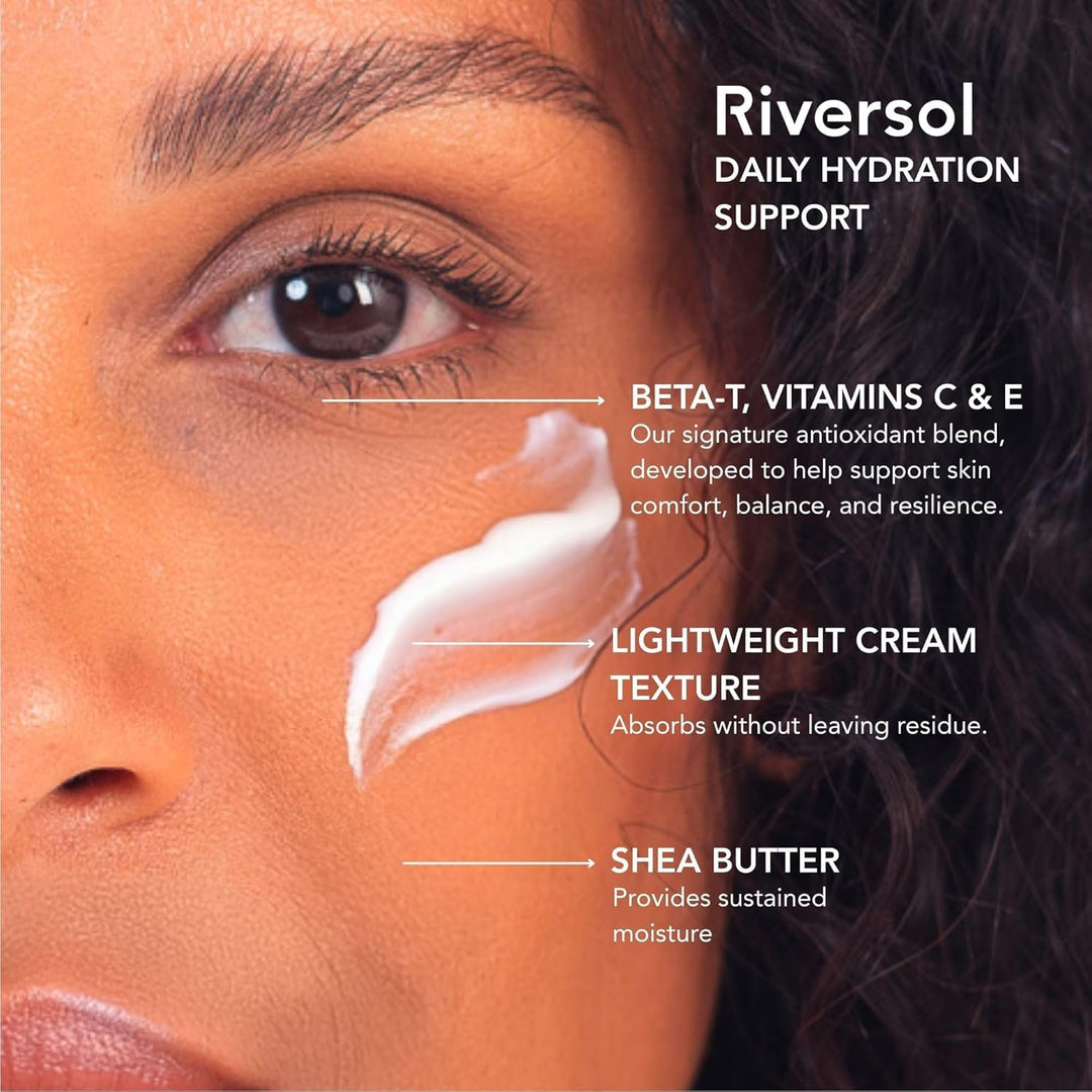 Riversol Hidratante facial diario para piel normal a seca y propens...