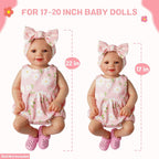 BABESIDE Conjunto de ropa de muñeca Reborn de 16 a 20 pulgadas con...