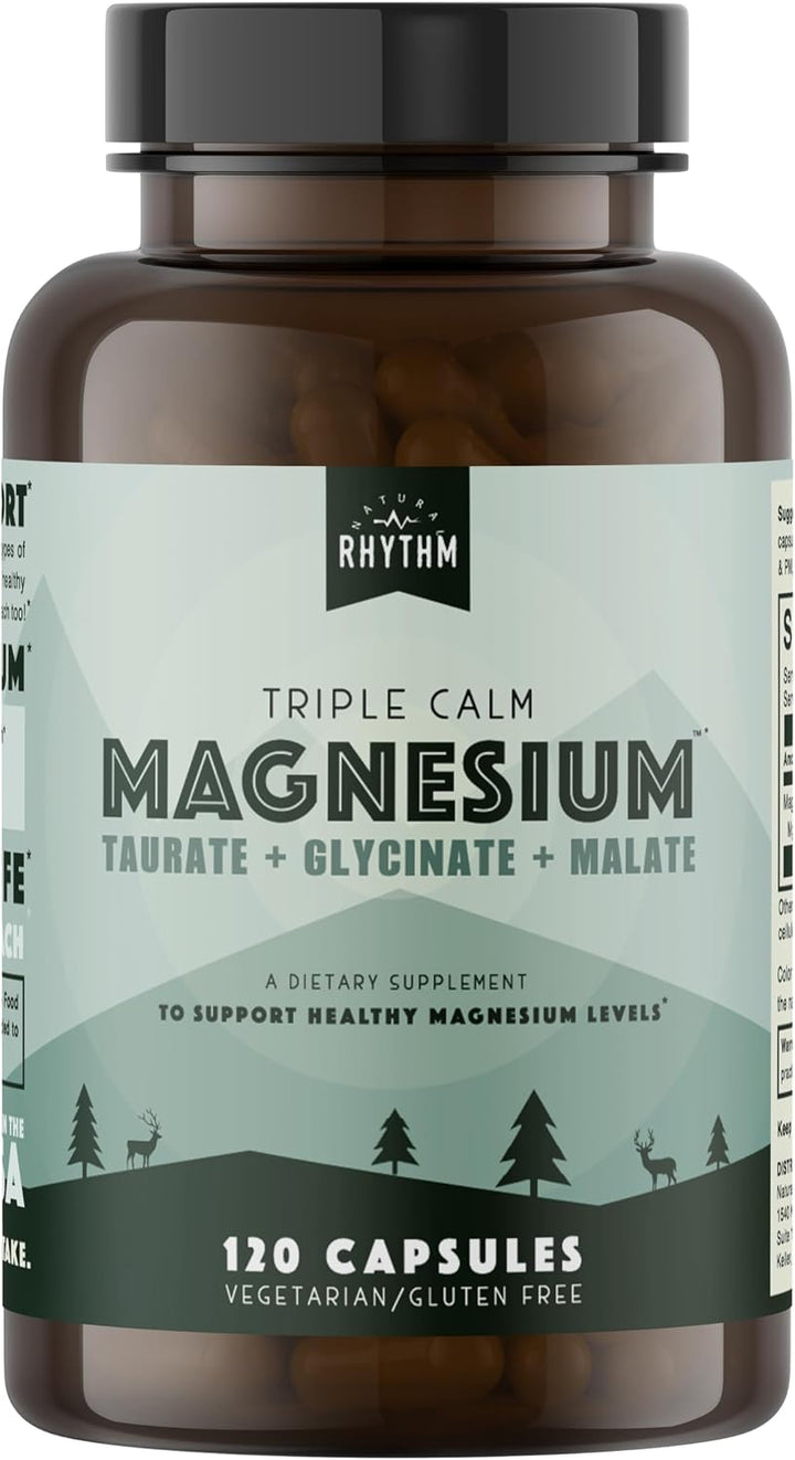 Triple Calm Magnesio \u2013 Mag. taurate, glycinate, y Malate para...
