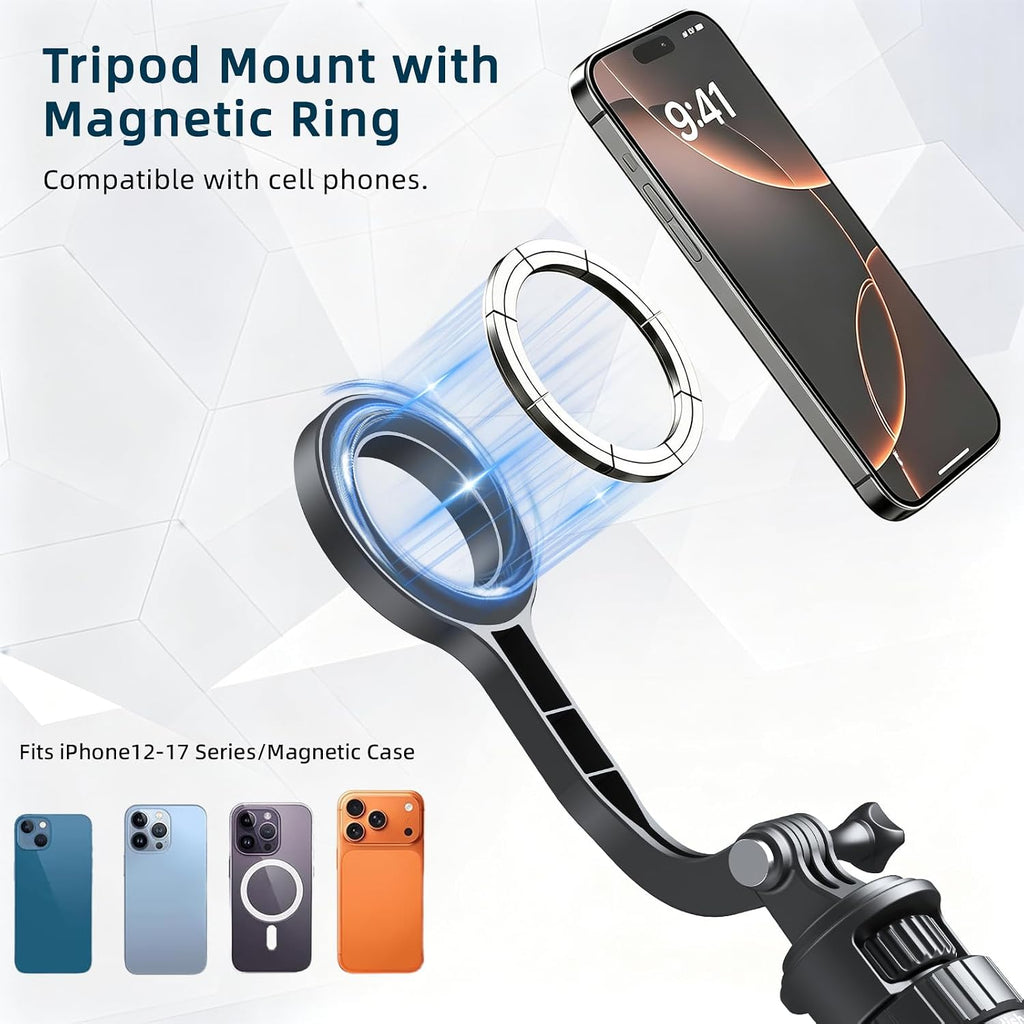 Trípode magnético para selfie de apertura automática para iPhone