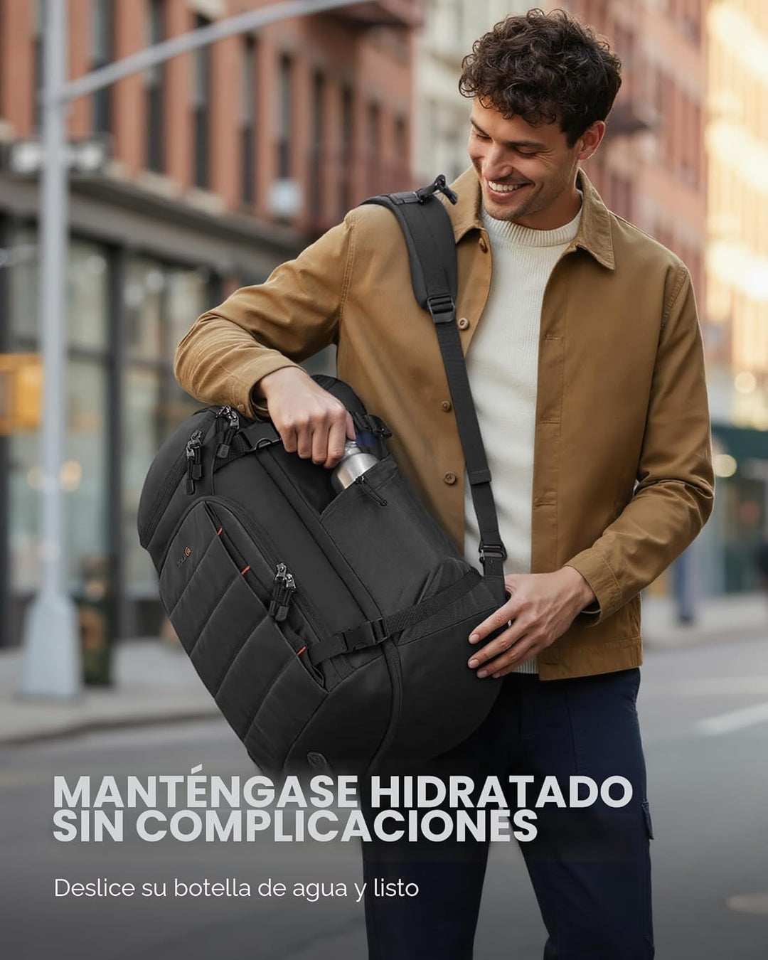 Tolaccea Mochila de Viaje Carry On 40L, Mochila para Laptop con 3 C...
