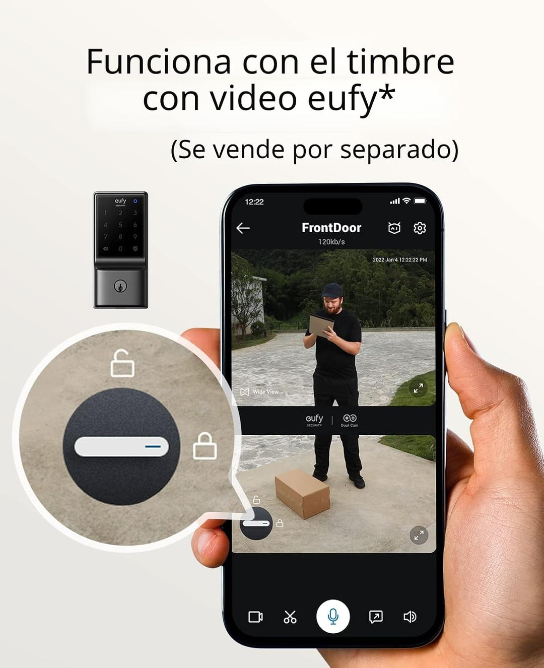 eufy Security Smart Lock C210, Cerradura de Puerta de Entrada sin L...