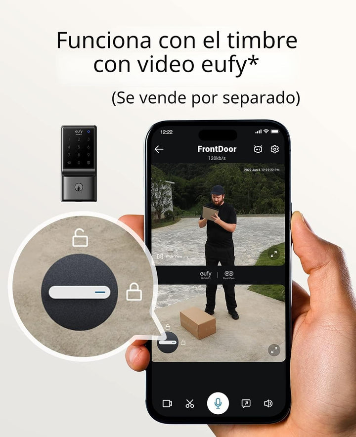 eufy Security Smart Lock C210, Cerradura de Puerta de Entrada sin L...