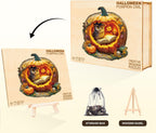 Rompecabezas de búho de calabaza de Halloween, regalos para adultos, 190 piezas de 11.4 x 11.2 pulgadas
