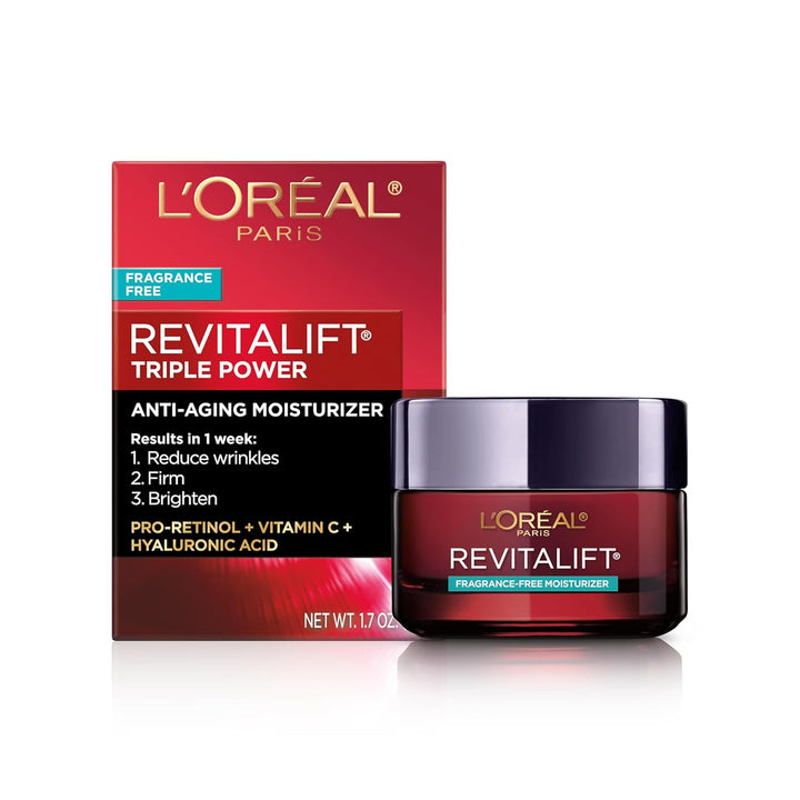 L'Oreal Paris Revitalift Triple Power Crema Facial Anti-Edad, P...