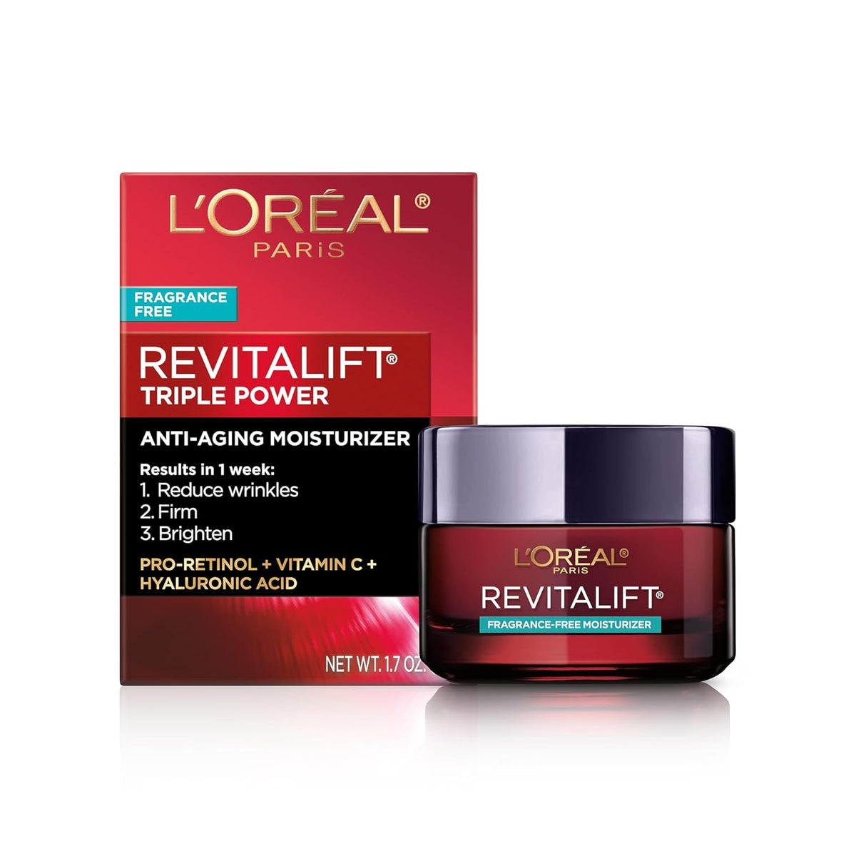 L'Oreal Paris Revitalift Triple Power Crema Facial Anti-Edad, P...