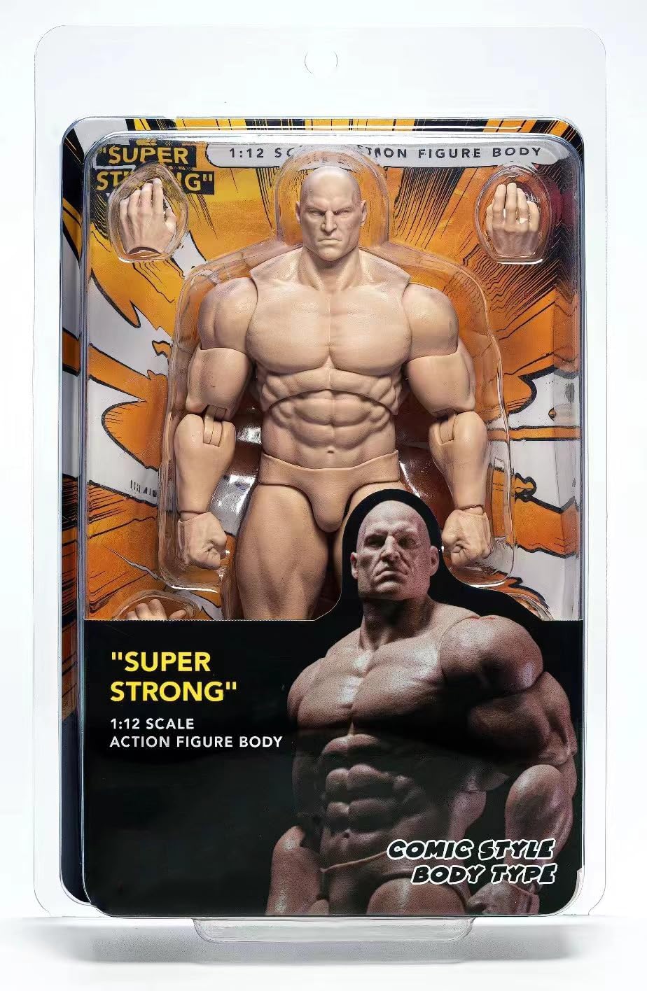 Fremego Figura de acción masculina a escala 1\/12, 6 pulgadas, súpe...