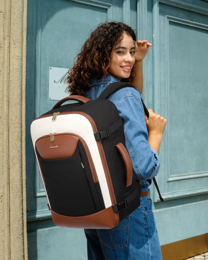 LOVEVOOK Mochila de viaje de 50 litros para mujeres y hombres, moch...