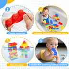 Bloques transparentes mega para niños pequeños de 1 a 3 bloques de