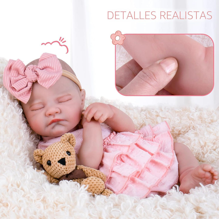Aori Reborn Baby Dolls Girl 20'' Muñeca Realista de Recién...