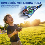 Avión de espuma Rc Planes con luces LED, avión de control remoto, avión de combate para niños y adultos de 8 a 16 años, 360 °F, rollo de acrobacias, drones para niños de 8 a 12 años, regalos