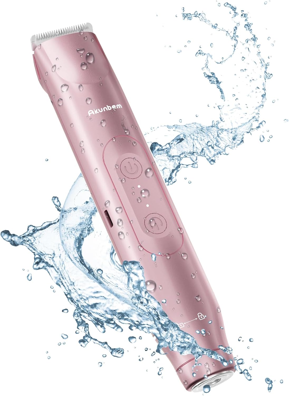 Akunbem Recortadora de bikini para mujer, maquinillas de afeitar el...