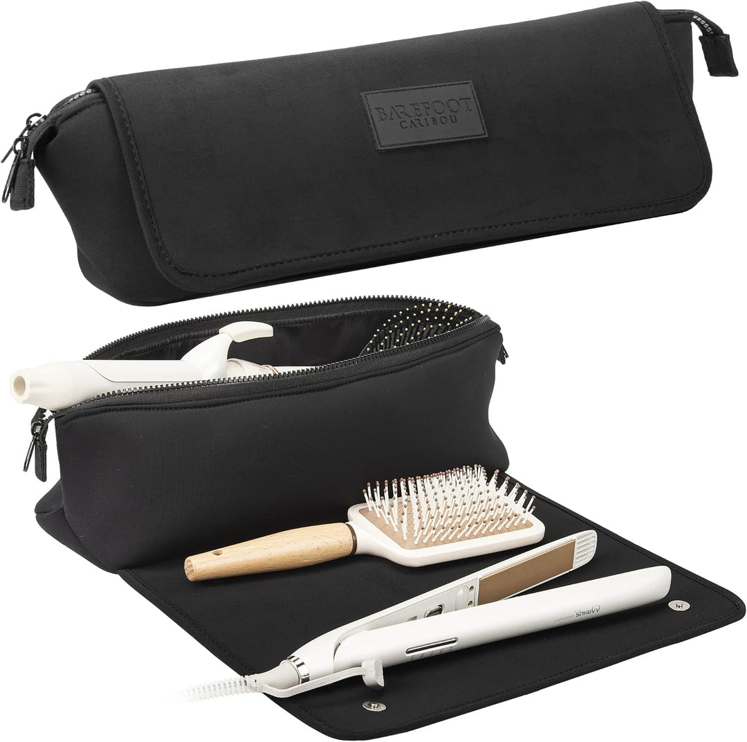 BAREFOOT CARIBOU Bolsa de viaje para herramientas para el cabello y...