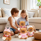 TITQWOP Juguete de peluche Capybara marrón de 10.2 pulgadas con 9 p...