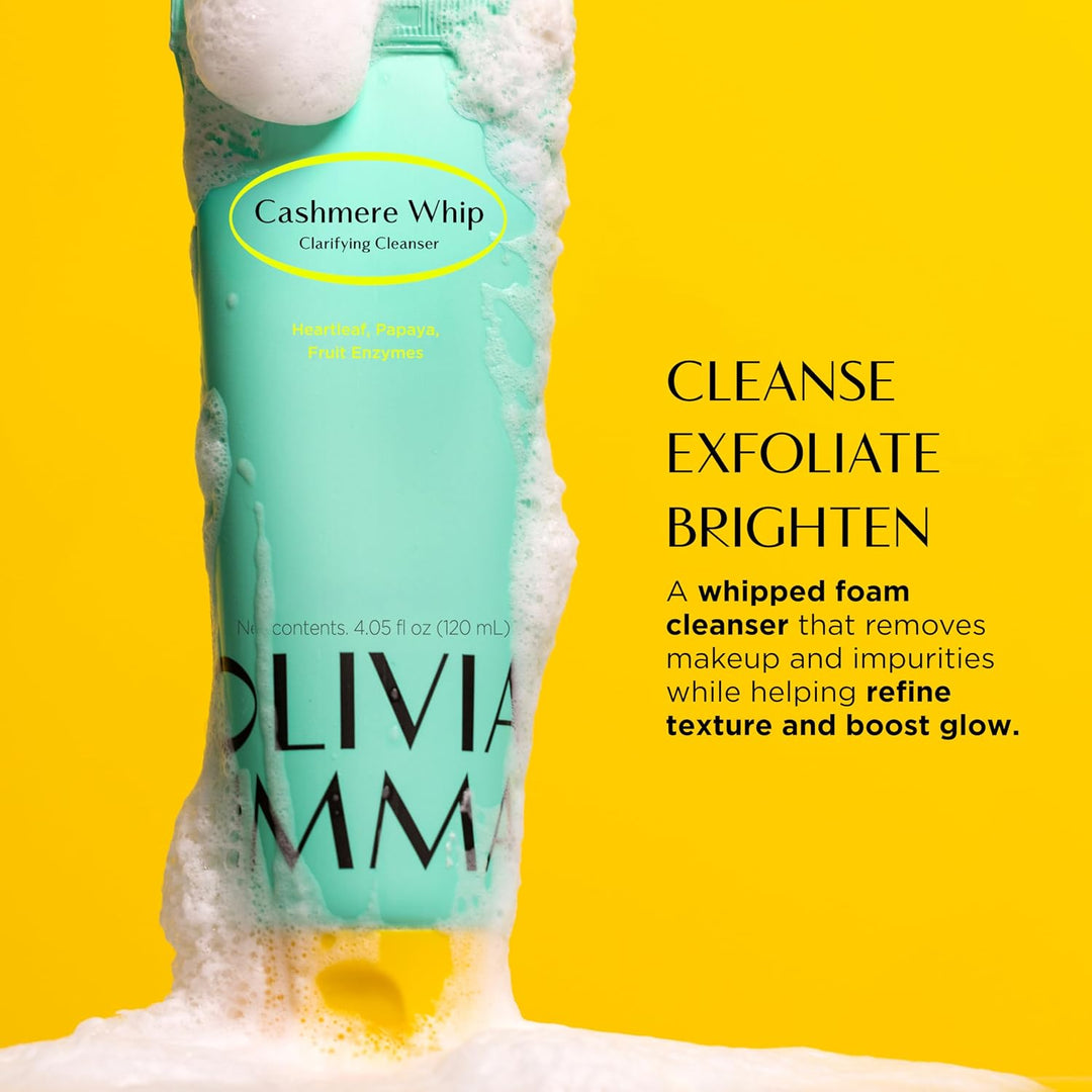 OLIVIAUMMA Cashmere Whip - Limpiador clarificante \u2013 Espuma de...
