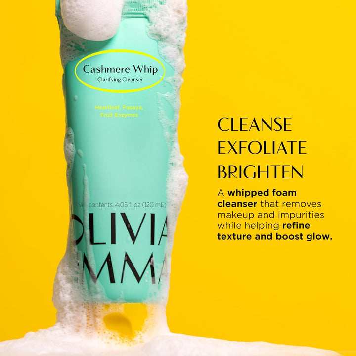 OLIVIAUMMA Cashmere Whip - Limpiador clarificante \u2013 Espuma de...