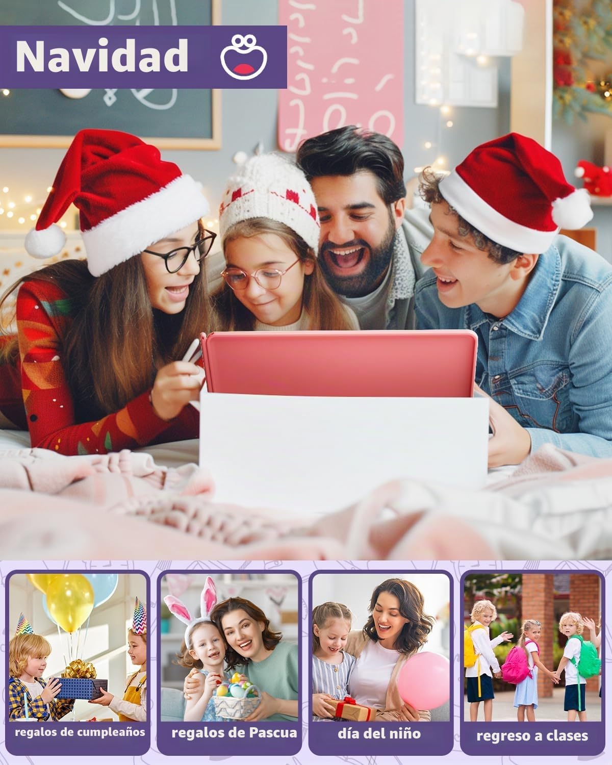 Tableta de escritura LCD para niños, tablero de garabatos de 16 pulgadas, juguetes de aprendizaje para niñas de 3, 4, 5, 6, 7, 8 años, regalo de cumpleaños, almohadilla de dibujo colorida para niños, rosa