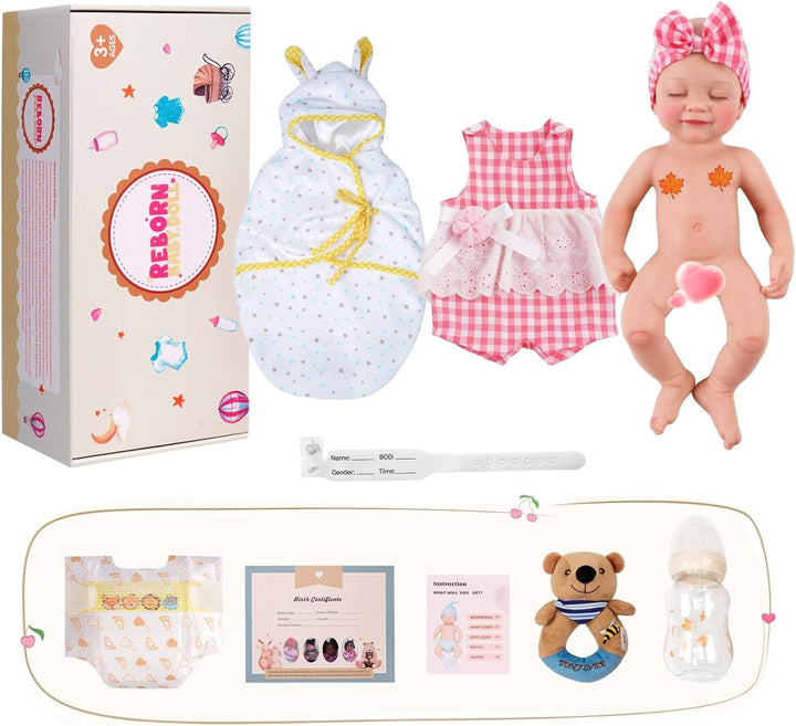 BABESIDE Muñeca bebé de silicona \u2013 Muñecas de bebé Reborn durm...