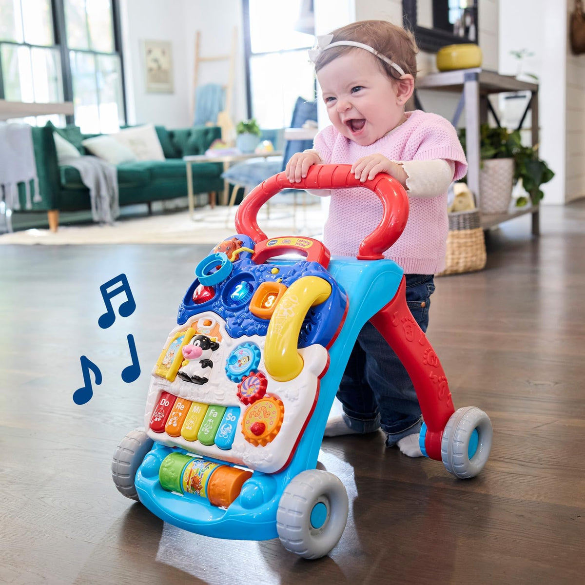 VTech Andador de Aprendizaje de Sentado a de Pie (Empaque Libre de Frustraciones), Azul