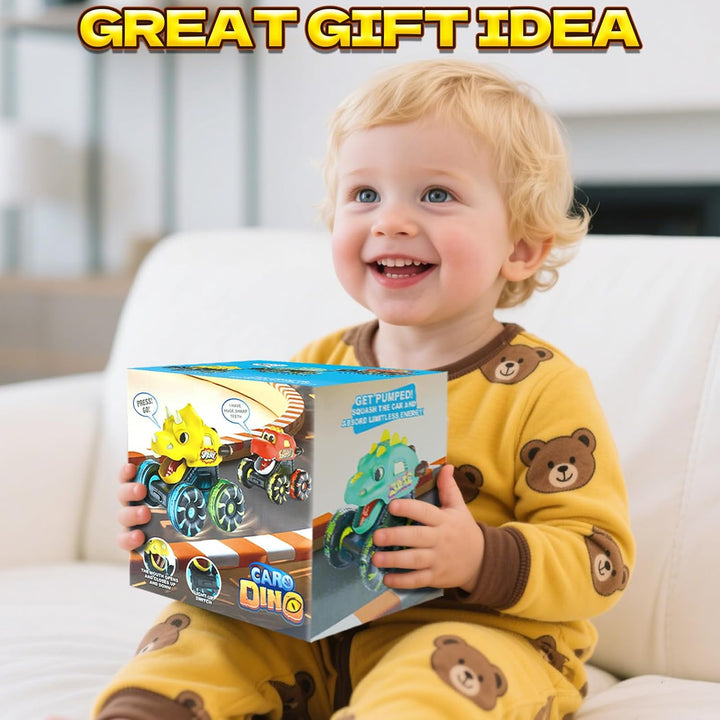 Intoypad Camión Monstruo Dino Triceratops Amarillo \u2013 Juguete d...