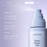 Naturium Barrier Bounce Mist, cuidado de la piel hidratante con ure...