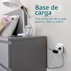 Philips - Extensor de salida con protector contra sobretensiones con