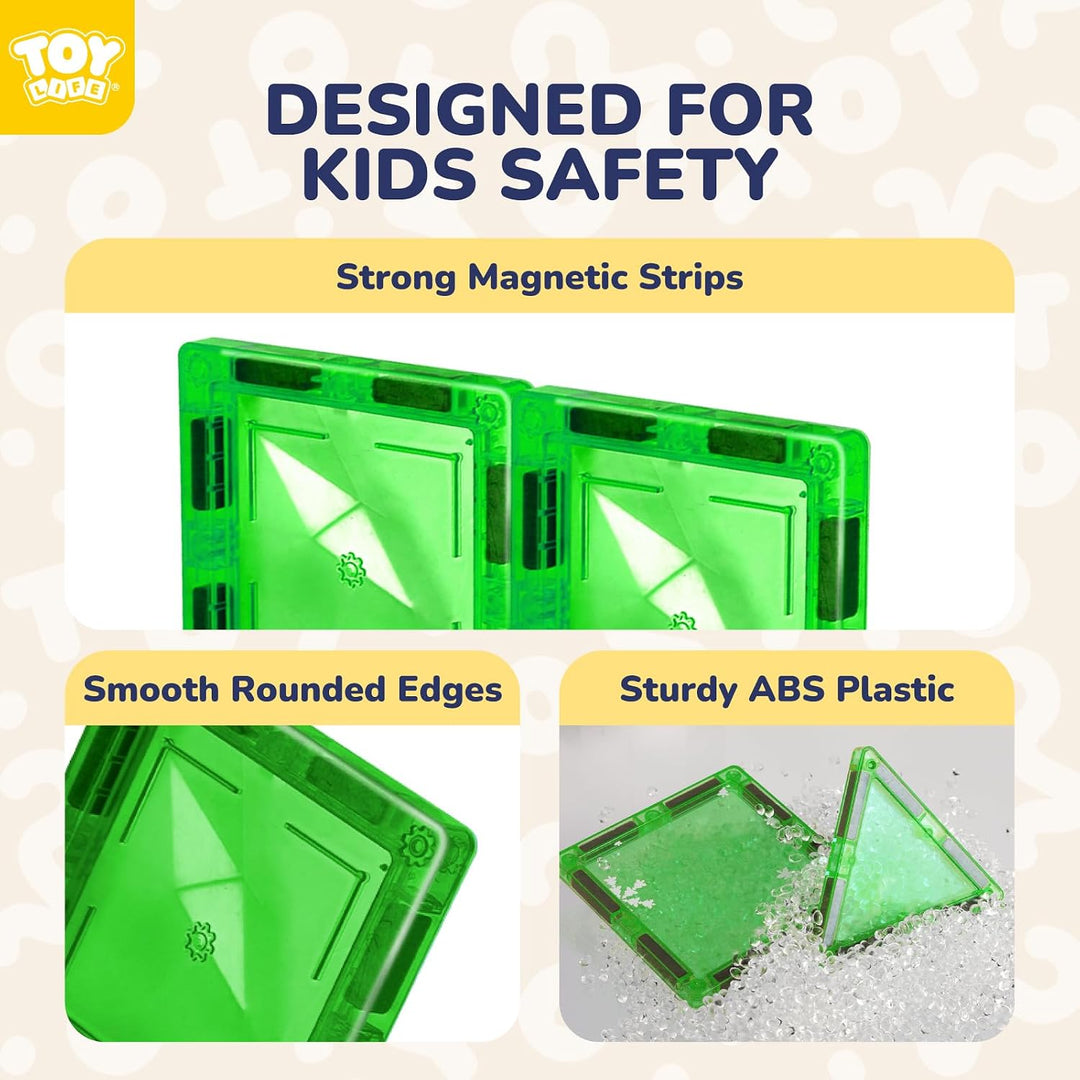 TOY Life Azulejos Magnéticos para Niños Pequeños de 3-5 Años, 56 Pi...