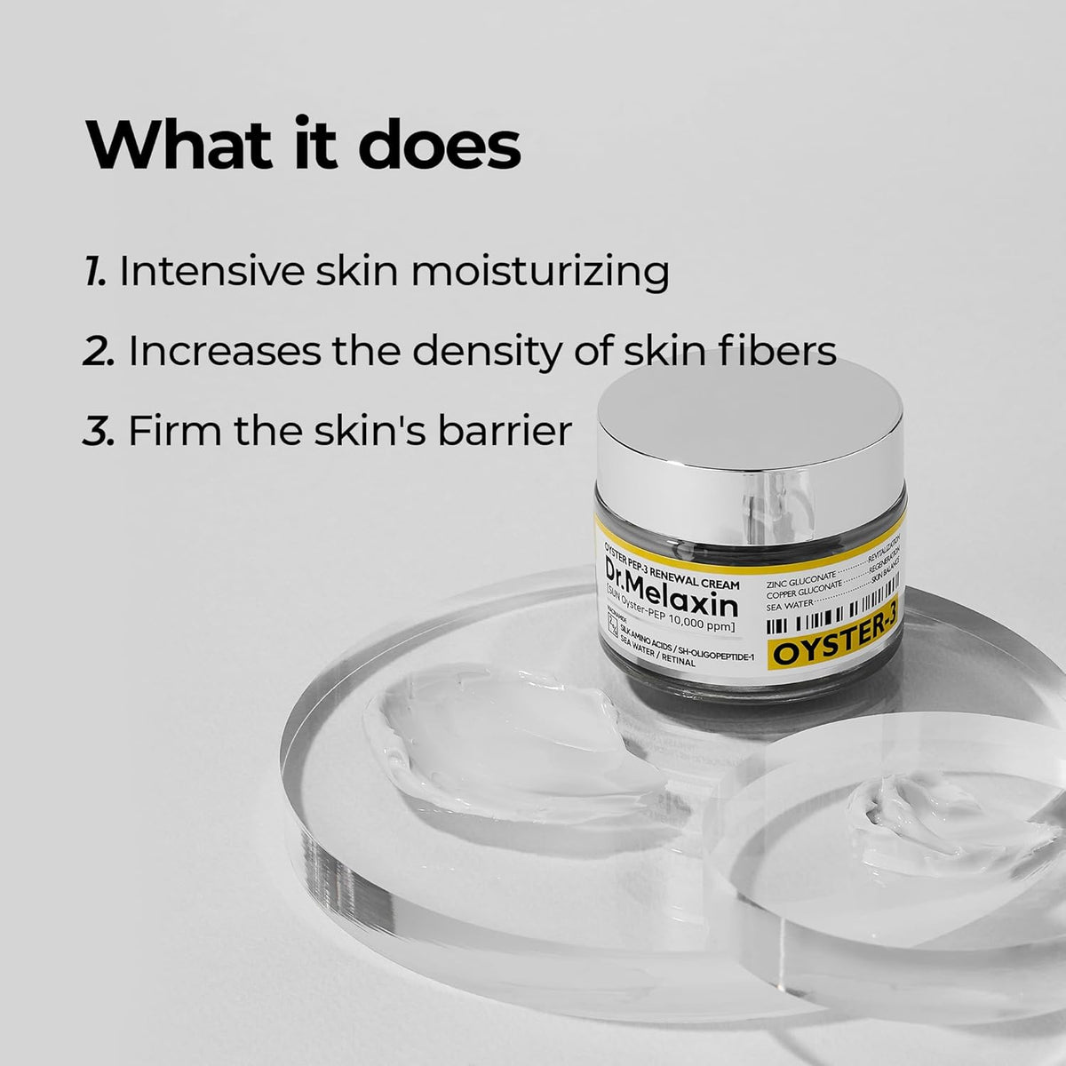 Dr.Melaxin Oyster Pep3 Renewal Cream | Hidratante facial antienveje...