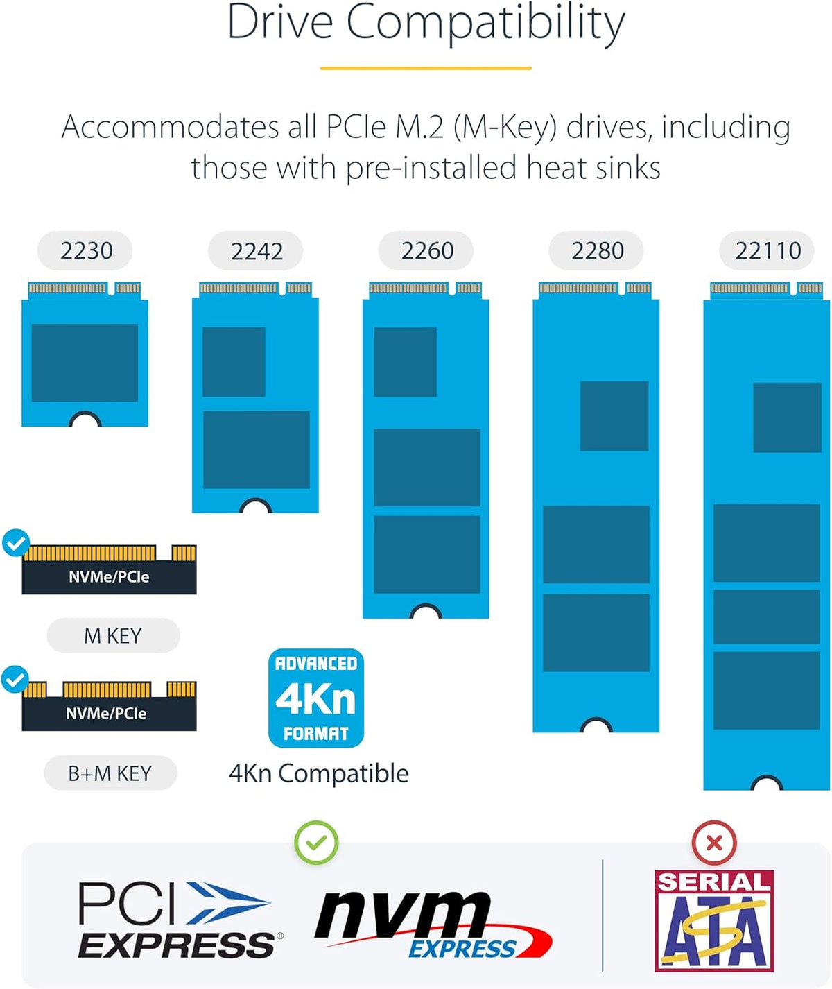 StarTech.com 1:1 Duplicador de unidad M.2 NVMe, Clonador\/Copiador...