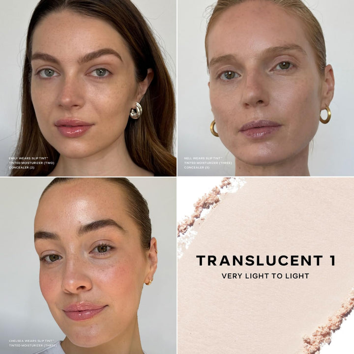 Saie Slip Tint Polvo Fijador Horneado - Polvo translúcido para maqu...