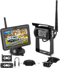 EWAY Cámara de respaldo inalámbrica RV para Furrion Sistema precableado: Monitor IPS de 5 pulgadas y cámara de respaldo de 1080P flexible Vista trasera impermeable con visión nocturna IR, fácil