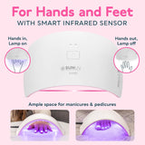 Lámpara secadora de uñas SUNUV de 24 W. , Rosado